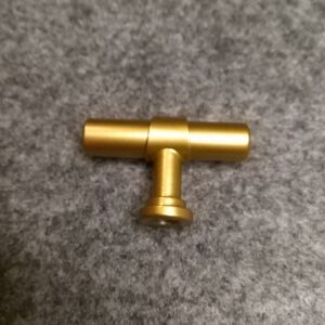 Gold Metal T-Shaped Cabinet Knobs Drawer T Knobs Kitchen Single Hole Cabinet Kno